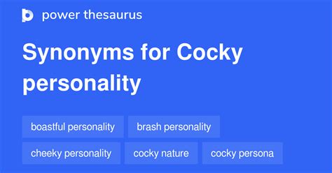 cocky synonym